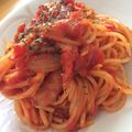 みみりんちゅー's cooksnap of when they made 油使わず簡単ヘルシー♡トマトソースパスタ.