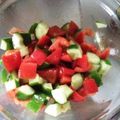 ＊Akua＊'s cooksnap of when they made トマトときゅうりのカラフルサラダ.