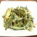 qooon's cooksnap of when they made 材料4つ！ゴーヤと卵の塩昆布おかか炒め.