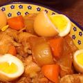 たくまぁ's cooksnap of when they made 手羽元・大根・卵のこってり煮物カレー風味.