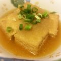 yewkiny's cooksnap of when they made 厚揚げ〜揚げ出し風〜.