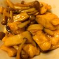 cooma556's cooksnap of when they made 簡単ヘルシー♪きのこ鶏照り焼き丼.