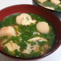 ひーゆーママ's cooksnap of when they made ふわふわ卵で★ニラとお麩の味噌汁♪.