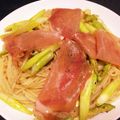 末原・直's cooksnap of when they made アスパラと生ハムのパスタ.