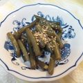 yuchinori's cooksnap of when they made いんげんの麺つゆ煮.