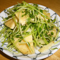 Jaye's cooksnap of when they made 豆苗とあぶらあげ炒め.