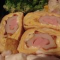 kinako1010's cooksnap of when they made ★ちくわ巻き巻き卵焼き★.