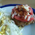 むぐりゅう's cooksnap of when they made トマトとチーズのハンバーグ.