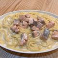 kuppisan's cooksnap of when they made サーモンクリーミーパスタ.