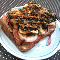 しばっち。's cooksnap of when they made しらすとトマトと茹で卵の和トースト.