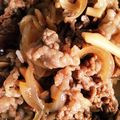 yuri827's cooksnap of when they made しめじたっぷりんこ牛丼.