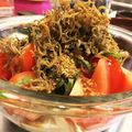 あさ's cooksnap of when they made 豆腐とトマトの胡麻じゃこサラダ.