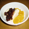 りょうちんこ's cooksnap of when they made かぼちゃ白玉★クリームあずき和のデザート.