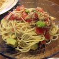 daccord's cooksnap of when they made アボカドとトマトの冷製パスタ.