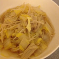 Drakey's cooksnap of when they made 白菜とエノキダケのおひたし.