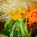 柚姫子's cooksnap of when they made アッという間に肉味噌丼～ビビンバ風～.