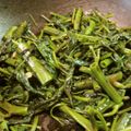 ぽんずー's cooksnap of when they made 空芯菜の塩ニンニク炒め.