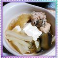 ＴＯＭＯＷＡＴ's cooksnap of when they made ✿鮭缶と茄子の鍋✿.