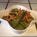 JamieKata's cooksnap of when they made オクラとエビのカレー炒め.
