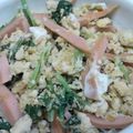 友梨香ママ's cooksnap of when they made ☆ほうれん草と魚肉ソーセージの卵とじ☆.