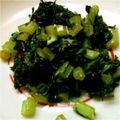 チュロッキー♪'s cooksnap of when they made 大根葉（かぶの葉）の炒めごまあえ.