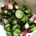マイマイマミ's cooksnap of when they made 超簡単、タコとオクラの梅サラダ.