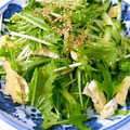 カナティー☆'s cooksnap of when they made 水菜きゅうり油揚げの胡麻和え☆.