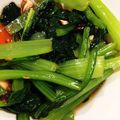 よこもす's cooksnap of when they made 。椎茸゜。小松菜゜。新生姜゜酢の物.
