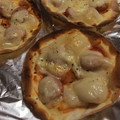 あらぱふゅ♡'s cooksnap of when they made 余ったギョウザの皮で！簡単ミニピザ☆.