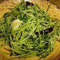 Jaye's cooksnap of when they made 豆苗のピリ辛炒め.