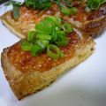 のぁmama's cooksnap of when they made 一口でパクッ♪油揚げの明太マヨピザ☆.
