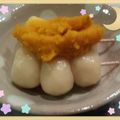 やまこ♪'s cooksnap of when they made かぼちゃ餡のヘルシー白玉団子.