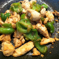 komachi74's cooksnap of when they made 塩麹ささみとピーマンの醤油炒め.
