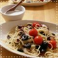 hirari0316's cooksnap of when they made プッタネスカ風パスタ.
