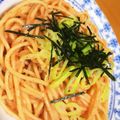 joejoemi's cooksnap of when they made ☆男の手料理☆ 簡単明太子パスタ.
