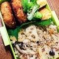 千晴⭐︎'s cooksnap of when they made れんこん＆茸＆ひき肉の混ぜご飯.