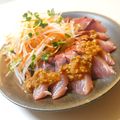sacoママ's cooksnap of when they made タレがうまいっ！！　いなだの韓国風お刺身.