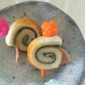 なるすけさん's cooksnap of when they made お弁当キャラ弁大葉ハムかにかまちくわ巻き.
