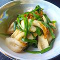 NAGANO久留米's cooksnap of when they made にらと竹輪のごまあえ.