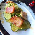 NAGANO久留米's cooksnap of when they made 簡単⭐きゅうり⭐ベーコンのニンニク塩炒め.