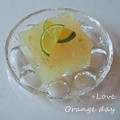 オレンジデイ's cooksnap of when they made 冷んやりデザート「梨とすだち寒」.