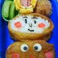 魅子♪'s cooksnap of when they made ﾃﾞｺ弁♥ｱﾝﾊﾟﾝﾏﾝｷｬﾗお稲荷さん.