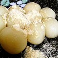 kero55's cooksnap of when they made 黒糖とろ～り白玉団子☆.