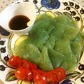 ふなここ's cooksnap of when they made 刺身コンニャクはにんにくポン酢醤油でね♪.
