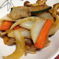 リリーペン's cooksnap of when they made かぼちゃと豚肉の簡単炒め.