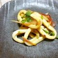 SP♪'s cooksnap of when they made 茹でイカと香味野菜の生姜醤油和え.