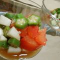 himawari。's cooksnap of when they made オクラトマト山芋の柚子ポンサラダ☆.