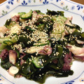 G☆Ponchi's cooksnap of when they made たこときゅうりとわかめの酢の物.