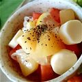 あゆＰん's cooksnap of when they made 桃ッツアレッラ.