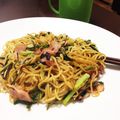 chama123's cooksnap of when they made 休日ランチに♪ごま油が効いてるねぎ焼そば.